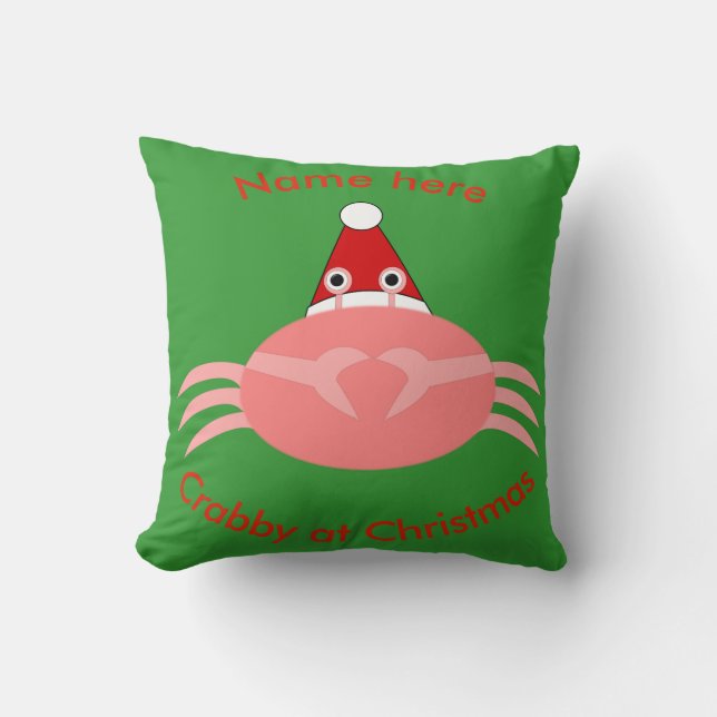 Weihnachtscreme Custom Pillow Kissen (Vorderseite)