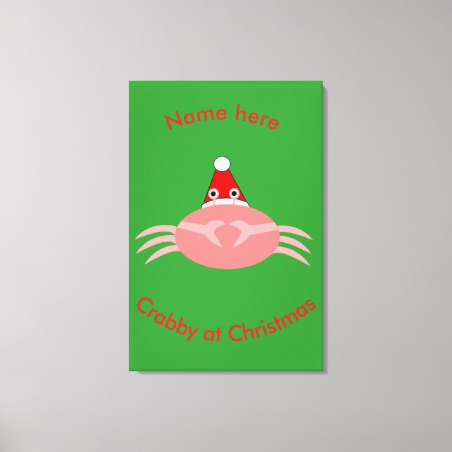 Weihnachtscreme Custom Print Leinwanddruck (Vorderseite)