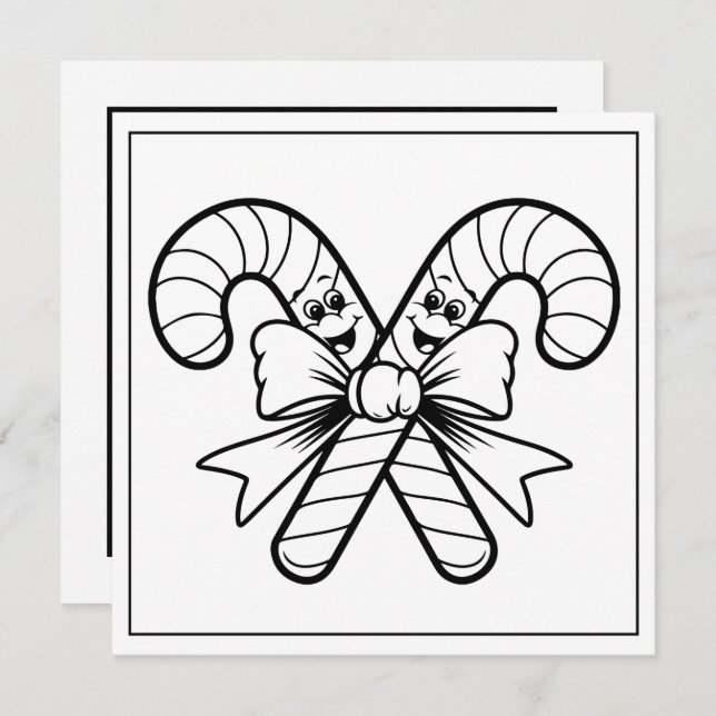 Weihnachtscreme Feiertagskarte (Vorne/Hinten)