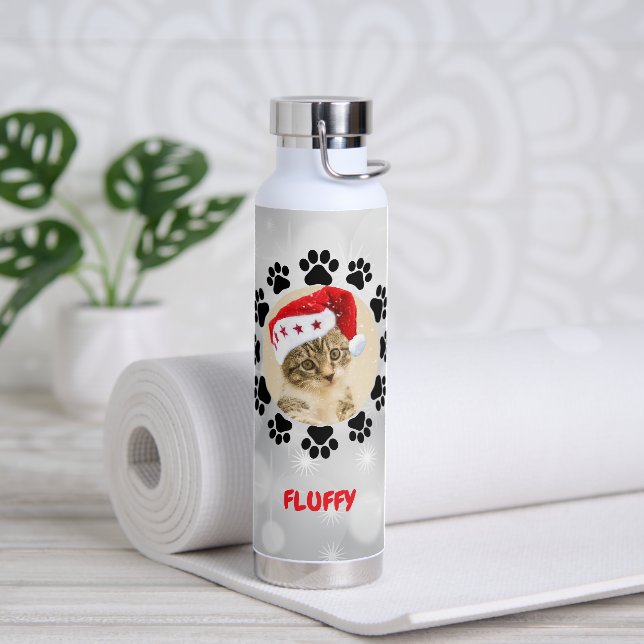 Weihnachtscreme Foto Wasser Flasche (Yoga)