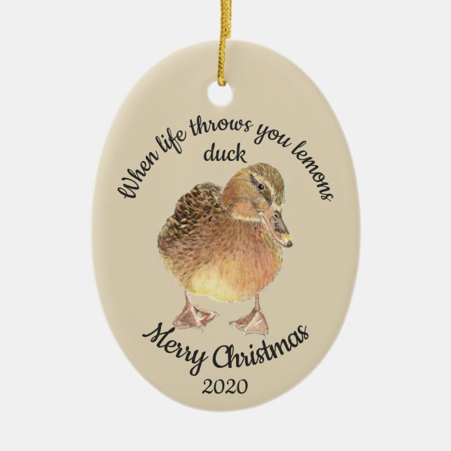 Weihnachtscreme für Wasserfarben Zitat Ceram Keramik Ornament (Vorne)
