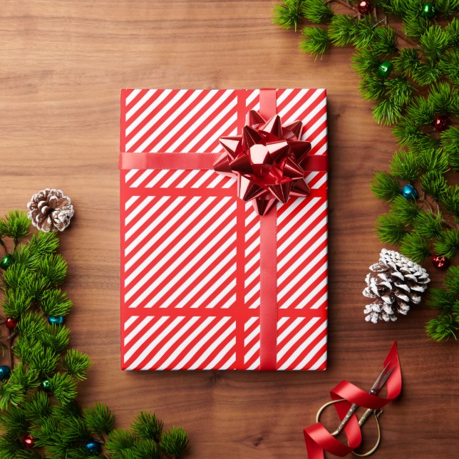Weihnachtscreme Geschenkpapier (Feiertagsgeschenk)