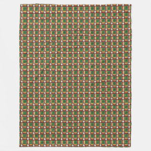 Weihnachtscreme Karierte Fleece Keule Schuhblanket