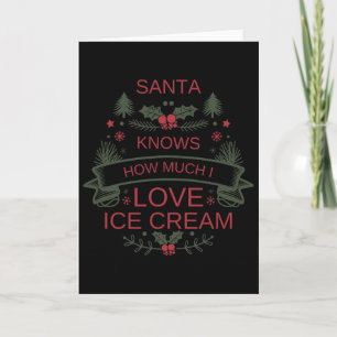 Weihnachtscreme Liebhaber des Shirts für Komfort Karte