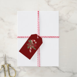 Weihnachtscreme mit dekorativem Band Geschenkanhänger