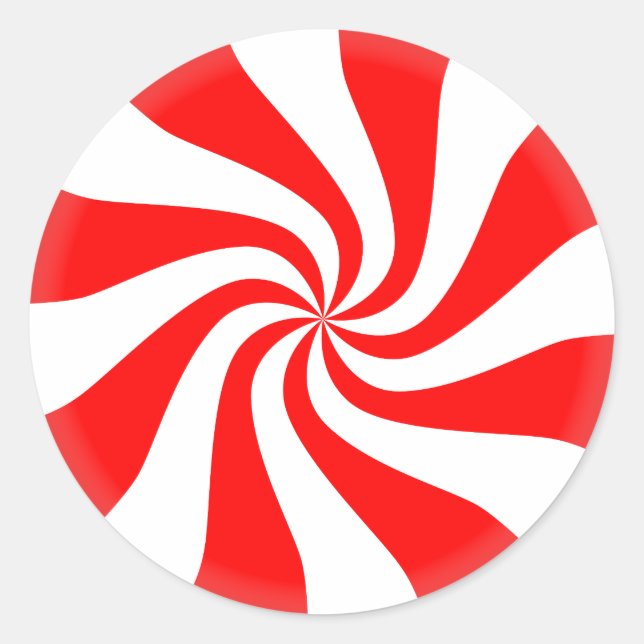 Weihnachtscreme Peppermint Runder Aufkleber (Vorderseite)