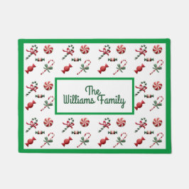 Weihnachtscreme Personalisiert Fußmatte
