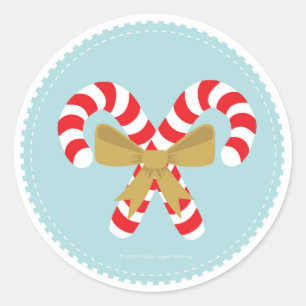 Weihnachtscreme Runder Aufkleber