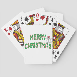 Weihnachtscreme Spielkarten