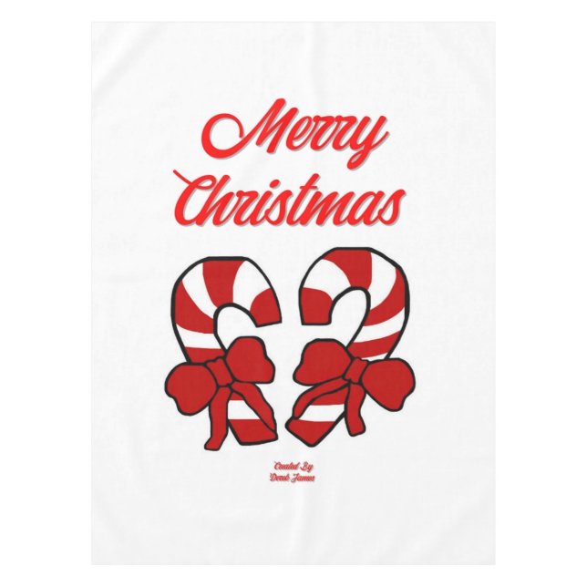 Weihnachtscreme Tischdecke (Vorderseite)