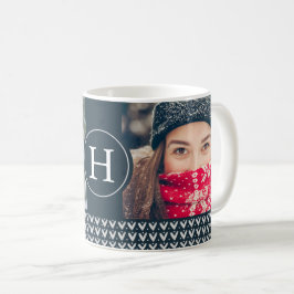 Weihnachtscreme und Foto Kaffeetasse