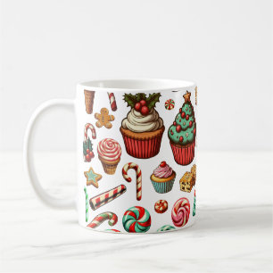 Weihnachtscreme und süße Leckereien Kaffeetasse