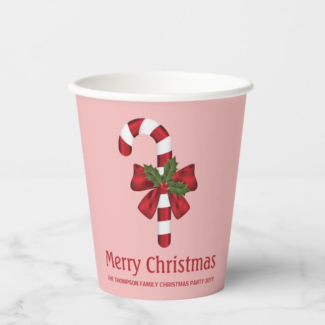 Weihnachtscreme und Weihnachtscreme mit eigenem Te Pappbecher (Vorderseite)