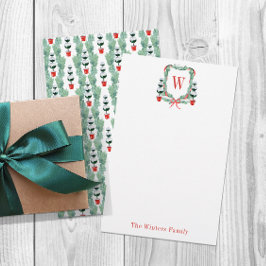 Weihnachtscreme-Wappen Briefpapier