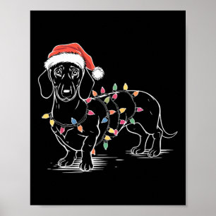 Weihnachtsdackel poster