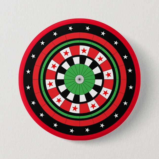Weihnachtsdartboard Button (Vorderseite)