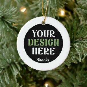 Weihnachtsdekor im Foto nach Maß Einzigartig Keramik Ornament