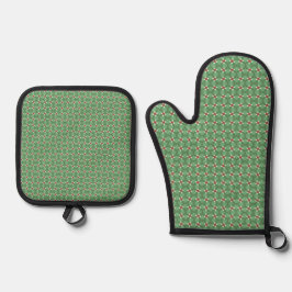 Weihnachtsdekor-Kissen Ofenhandschuh & Topflappen-Set