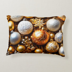 Weihnachtsdekor mit goldenen Bauern Dekokissen