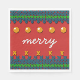 Weihnachtsdekor mit individuellem Text Serviette