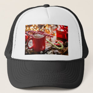 Weihnachtsdekor Weihnachten Wohngestaltung Kunst Truckerkappe