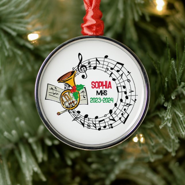 Weihnachtsdekoration der Marching Band Ornament Aus Metall (Baum)