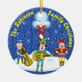 Weihnachtsdekoration der Musiker Elfen Keramik Ornament