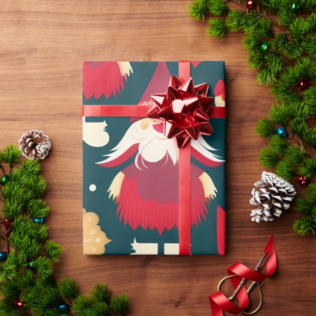 Weihnachtsdekoration des Weihnachtsmannes Wassermu Geschenkpapier (Feiertagsgeschenk)