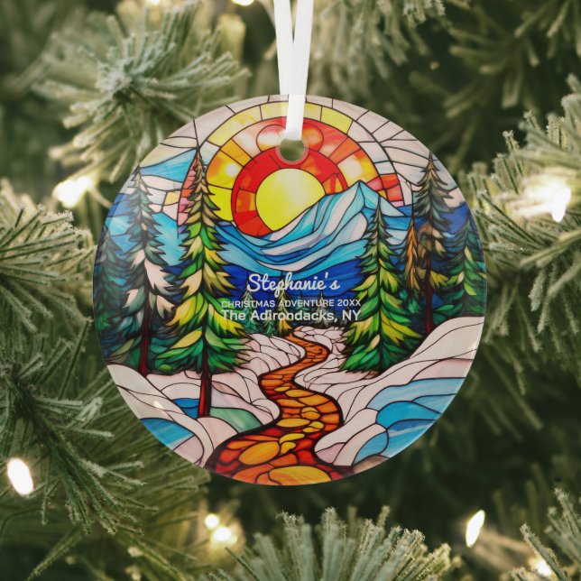 Weihnachtsdekoration Die Adirondacks NY Adventure  Ornament Aus Glas (InSitu)