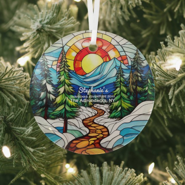 Weihnachtsdekoration Die Adirondacks NY Adventure  Ornament Aus Glas (InSitu)