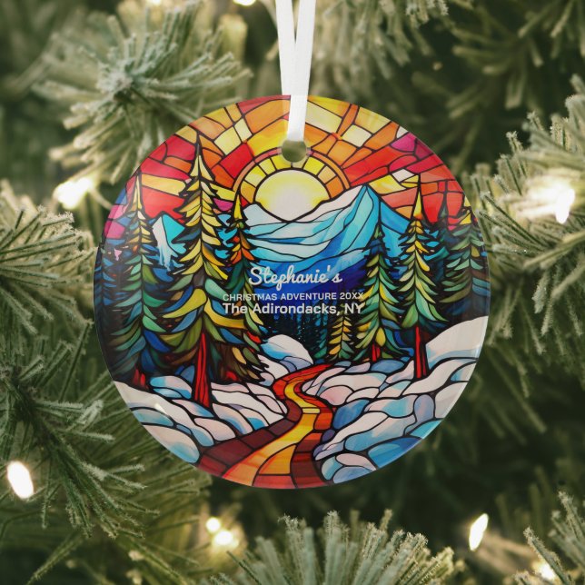 Weihnachtsdekoration Die Adirondacks NY Adventure  Ornament Aus Glas (InSitu)