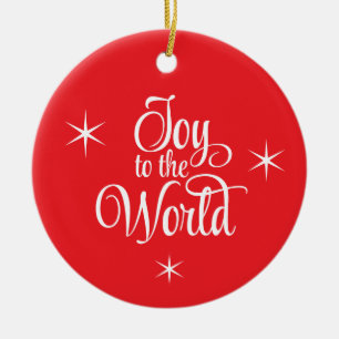 Weihnachtsdekoration Freude der Welt Keramik Ornament
