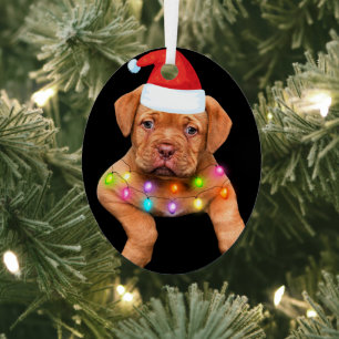 Weihnachtsdekoration für Hundefreunde p Ornament Aus Metall