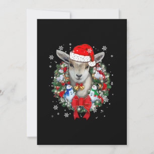 Weihnachtsdekoration für Ziegen Weihnachtsgeschenk Einladung