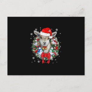 Weihnachtsdekoration für Ziegen Weihnachtsgeschenk Einladungspostkarte
