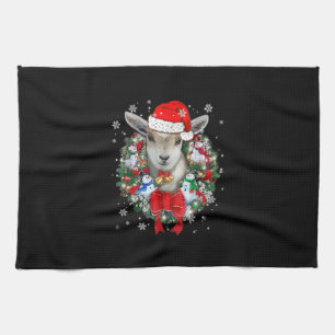 Weihnachtsdekoration für Ziegen Weihnachtsgeschenk Geschirrtuch