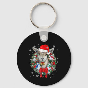 Weihnachtsdekoration für Ziegen Weihnachtsgeschenk Schlüsselanhänger