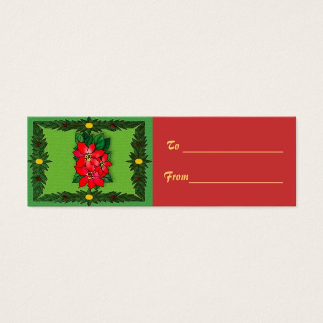 Weihnachtsdekoration Geschenkmarke (Vorderseite)