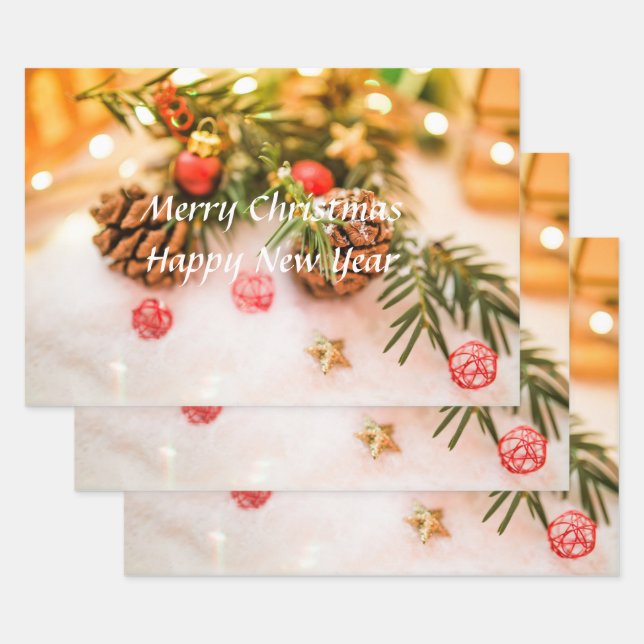 Weihnachtsdekoration Geschenkpapier Set (Set)