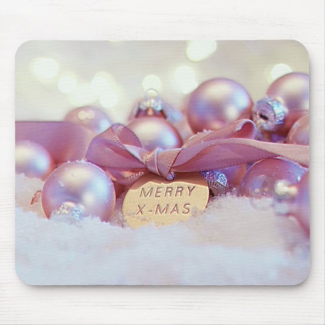 Weihnachtsdekoration Gruß Mousepad (Vorne)