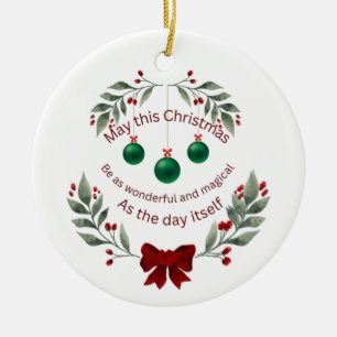 Weihnachtsdekoration Keramik Ornament