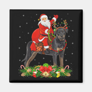 Weihnachtsdekoration Lustiger Weihnachtsmann reite Magnet