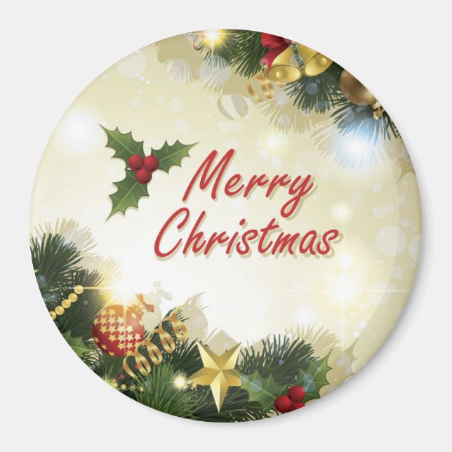 Weihnachtsdekoration Magnet (Vorne)