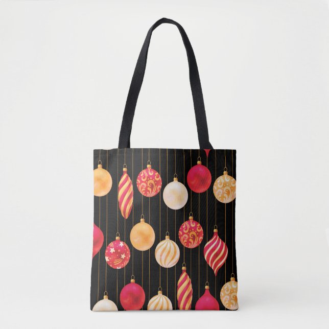 Weihnachtsdekoration Muster Tasche (Vorderseite)