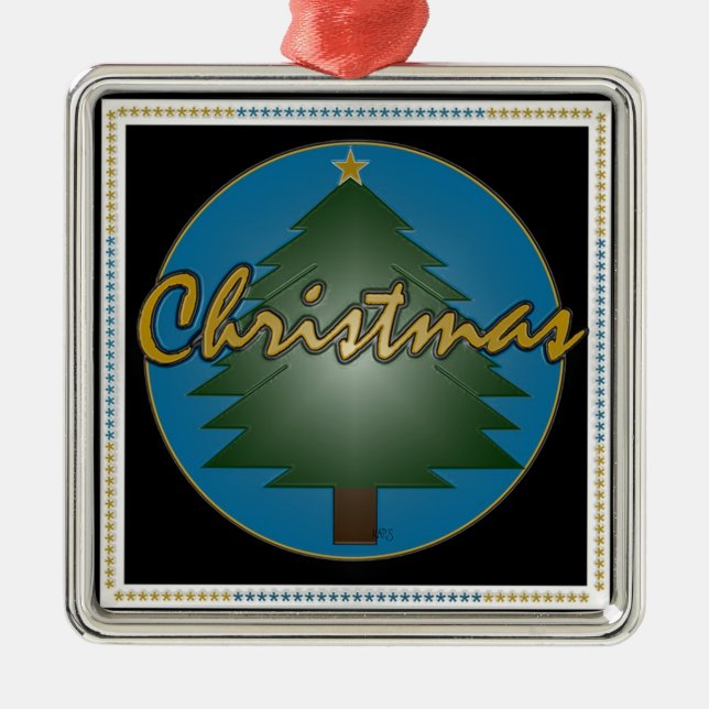 Weihnachtsdekoration Ornament Aus Metall (Vorne)