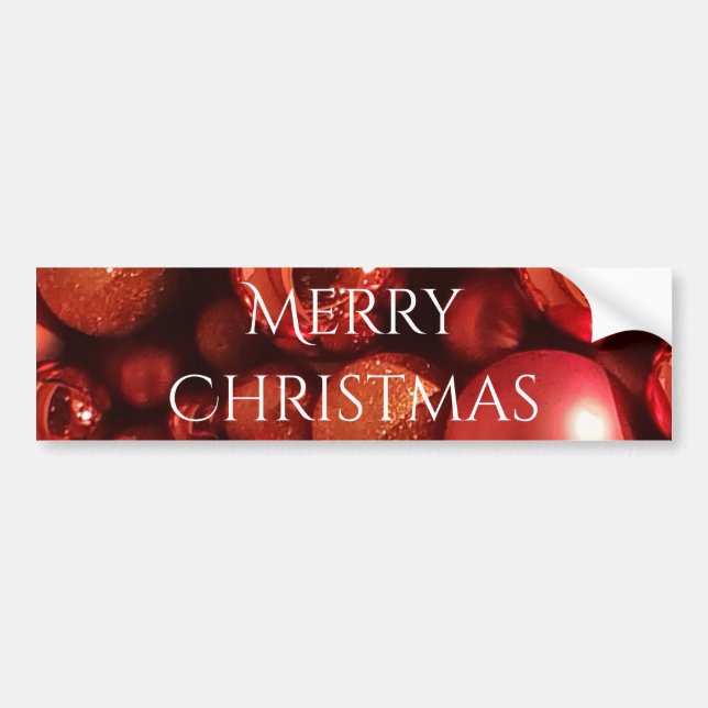 Weihnachtsdekoration Red Baubles Autoaufkleber (Vorne)