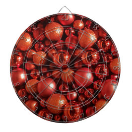 Weihnachtsdekoration Red Baubles Dartscheibe