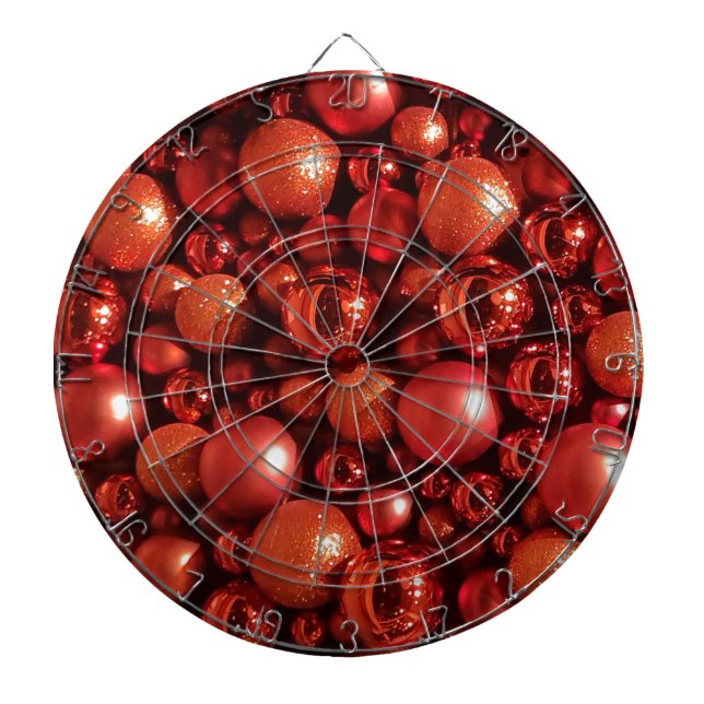 Weihnachtsdekoration Red Baubles Dartscheibe (vorne)