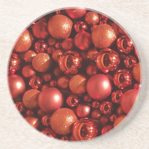 Weihnachtsdekoration Red Baubles Getränkeuntersetzer