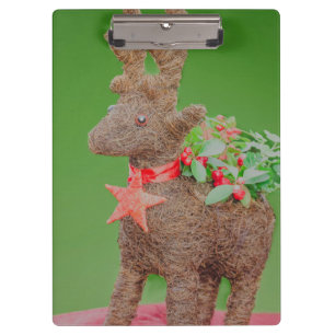 Weihnachtsdekoration Rentier Klemmbrett